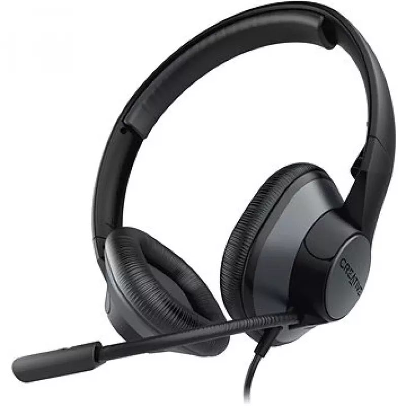 Creative 51EF0960AA000 HS-720 V2 on-ear austiņas ar mikrofonu, melns/sudrabs