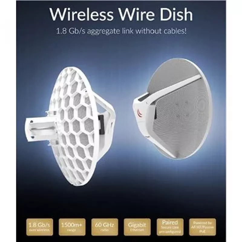 Mikrotik RBLHGG-60ad komplekts tīkla antena