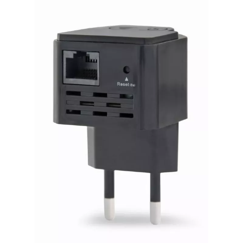 Tīkla retranslators GEMBIRD WNP-RP300-03-BK, 300 Mbps, 2.4 GHz, 802.11g, 1x RJ-45, iekšējā 3 dBi antena, AC 100–240V