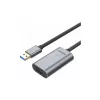 Unitek USB 3.0 aktīvais pagarinātājkabelis, 10m, alumīnijs, Y-3005