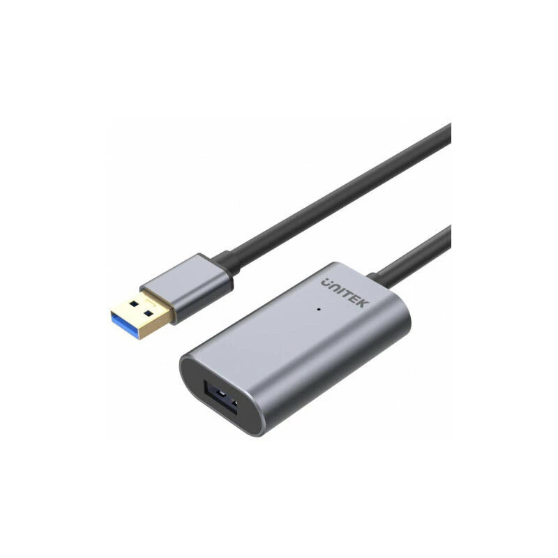 Unitek USB 3.0 aktīvais pagarinātājkabelis, 10m, alumīnijs, Y-3005