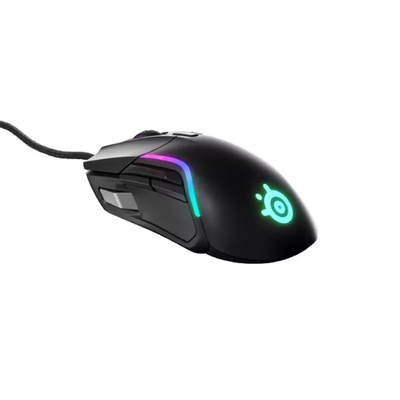 SteelSeries Rival 5 spēļu pele, melna, 18000 DPI, USB