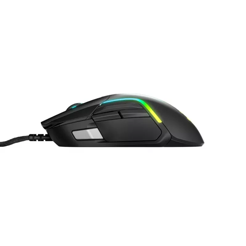 SteelSeries Rival 5 spēļu pele, melna, 18000 DPI, USB