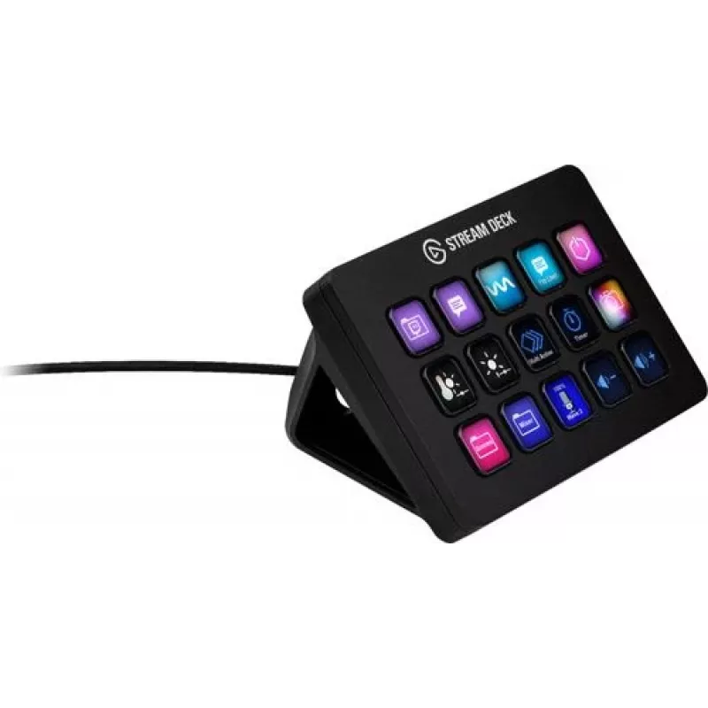 Elgato Stream Deck MK.2 15 taustiņu USB vadības panelis ar klasiskajiem taustiņiem, melns