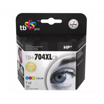Tintes kasetne HP DJ IA 2060 Color remanufactured XL TBH-704XLCR (HP Nr. 704 CN693AE)