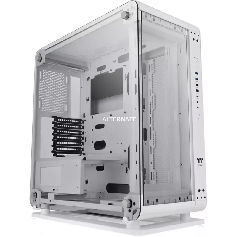 Thermaltake Core P6 Snow Big Tower korpuss ar rūdīta stikla paneli
