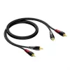 Kabelis 2X RCA/RCA vīriešu - 2X RCA/RCA vīriešu 1,5 m