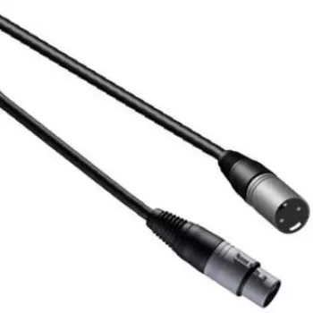 PROCAB XLR vīrišķais-sieviešu kabelis 0.5 m