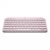 Logitech MX Keys Mini Pink — kompakta bezvadu apgaismota tastatūra