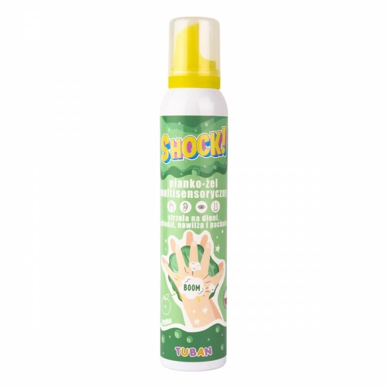 Tuban SHOCK! MULTISENSORY FOAM-GEL APPLE 200 ml Zaļš