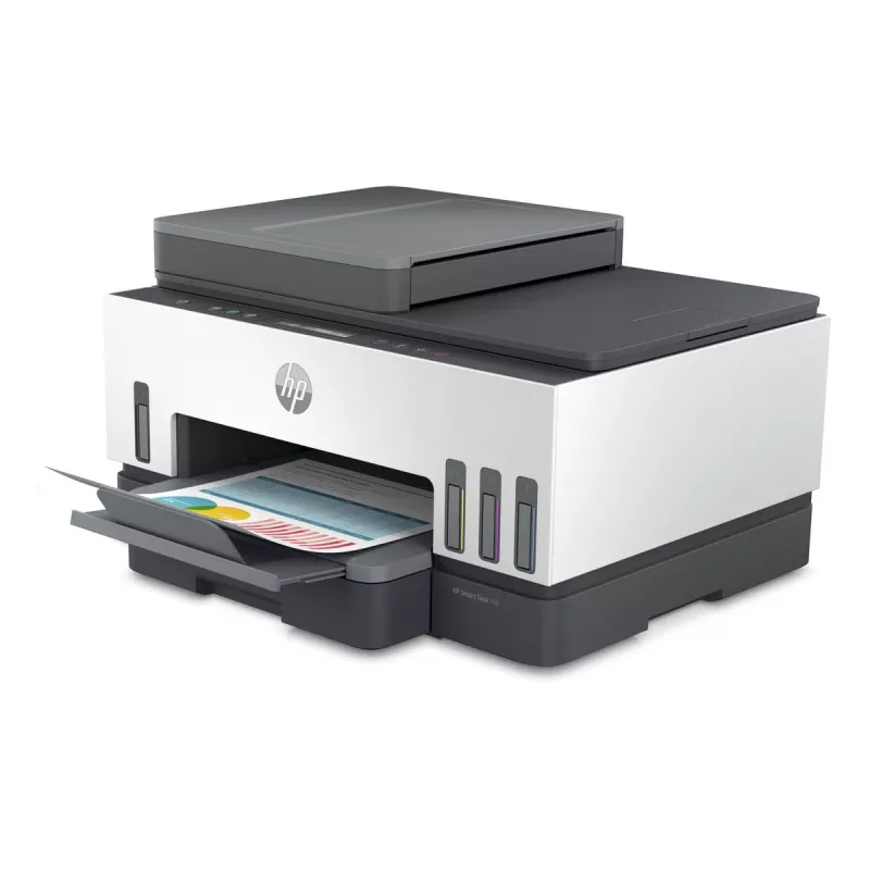 HP Smart Tank 750 Daudzfunkciju Printeris ar Nepārtrauktas Padeves Tinti, Krāsu, Wi-Fi, Viedtālruņa Aplikāciju, Divpusējo Drukāšanu, Automātisko Dokumentu Padevēju