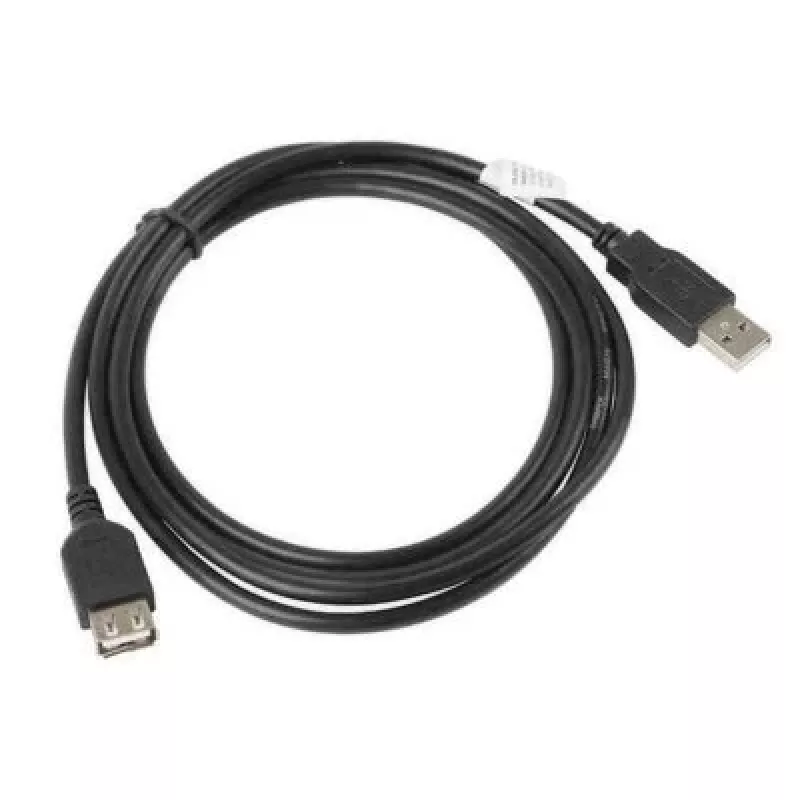 Lanberg CA-USBE-10CC-0050-BK USB pagarinātājkabelis 5 m USB 2.0 USB A melns