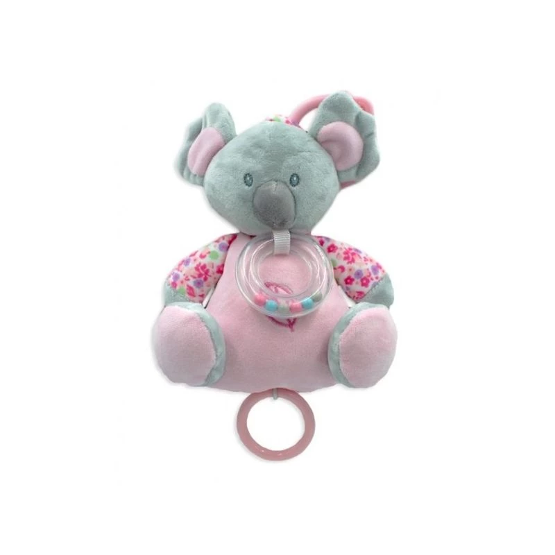 Mūzikas kastīte TULILO Koala 18 cm rozā – muzikāla rotaļlieta zīdaiņiem, 18 cm augstums