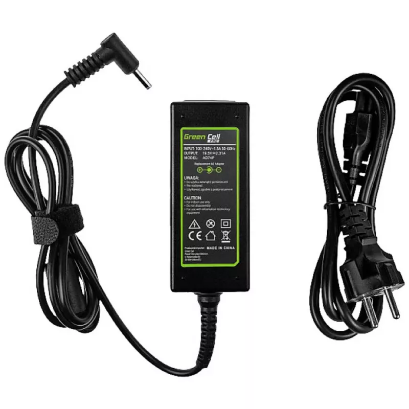Green Cell AD74P 45W 19.5V 2.31A Melns lādētājs klēpjdatoram