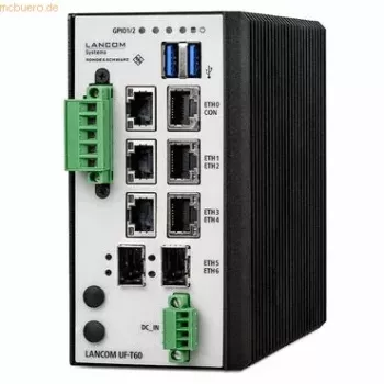 LANCOM R&S Unified Firewall UF-T60 - Ugunsmūris - 7 Porti - GigE - Līdzstrāvas Barošana