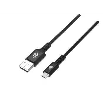 USB0–Micro USB kabelis 2m silikona melns Quick Charge