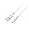 Kabelis USB-USB C 2m silikona balts Quick Charge