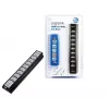 LogiLink UA0096 USB 2.0 centrmezgls 10 porti 480 Mbit/s Melns