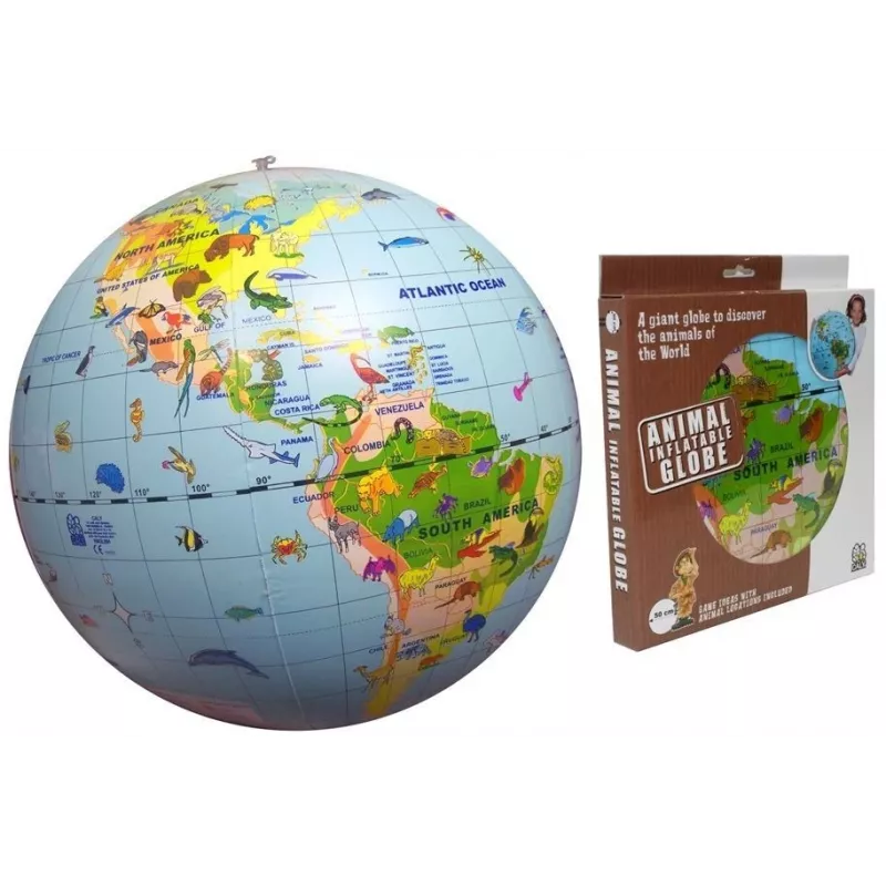 Caly Animal Globe Maxi Pievienojamais Globuss 50 cm, Daudzkrāsains