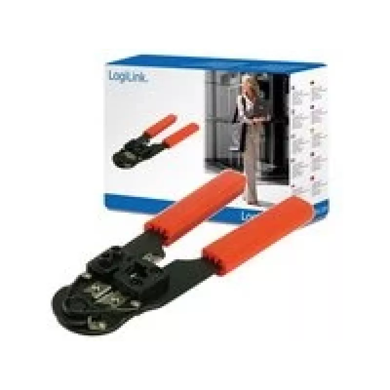 LogiLink WZ0004 Kabeļu presēšanas knaibles RJ45, Melna/Sarkana