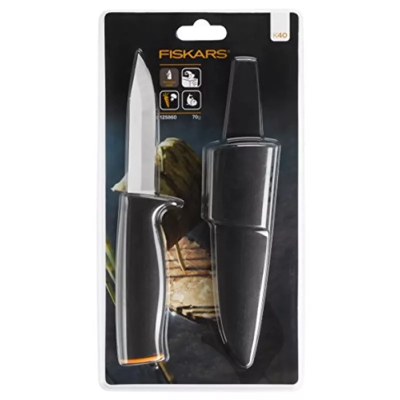 Fiskars Universālais nazis K40 melns pelēks (1001622)