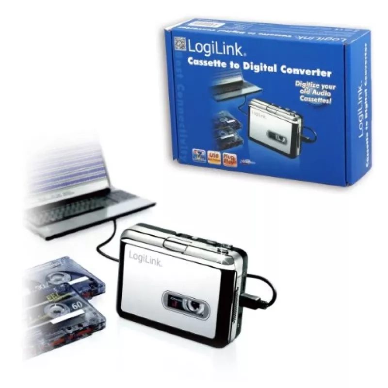 LogiLink® UA0156 Kasešu digitalizators ar USB savienotāju