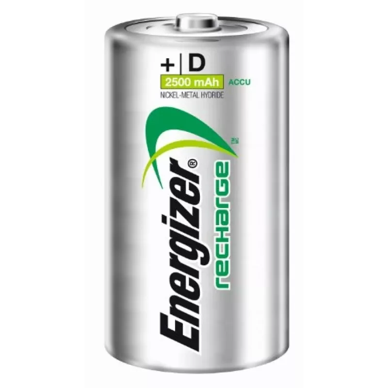 Energizer NiMH uzlādējamās D baterijas 2500mAh - 2 iepakojums