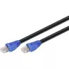 Tīkla kabelis RJ45 āra Goobay 6. kategorija UTP (U/UTP) taisnais 50m (Melns)