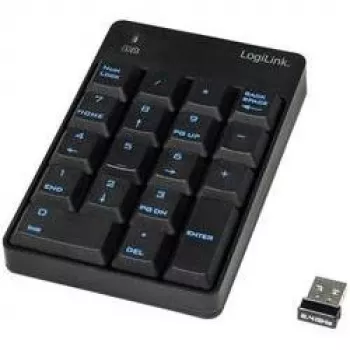LogiLink ID0120 Bezvadu ciparu tastatūra ar 18 taustiņiem