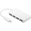 Wentronic Goobay USB-C™ 4x Multiport Adapter, Balts - 4x USB 3.0 A ligzda uz USB-C™ spraudni (66274)