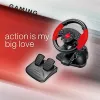 Stūre ESPERANZA EG103 spēļu kontrolieris — PC/PS2/PS3, 13 pogas, vibrācija, akselerometrs, melns/sarkans
