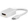 Goobay Mini DisplayPort uz HDMI adaptera kabelis 1.1, 0,1 m, balts (51729)