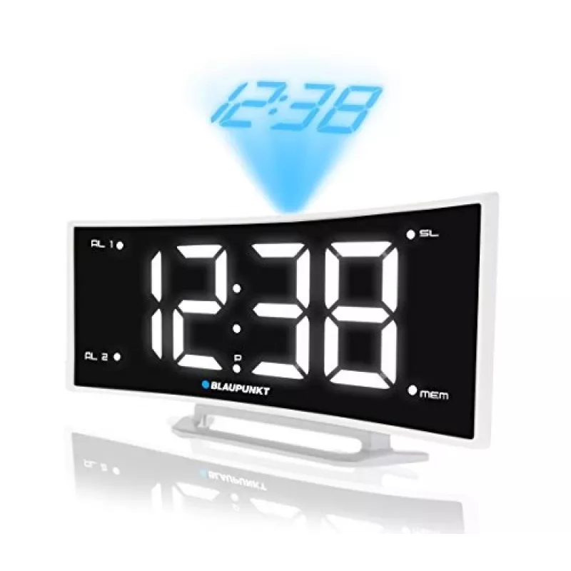 Blaupunkt CRP7WH modinātājpulkstenis ar radio, melns-balts