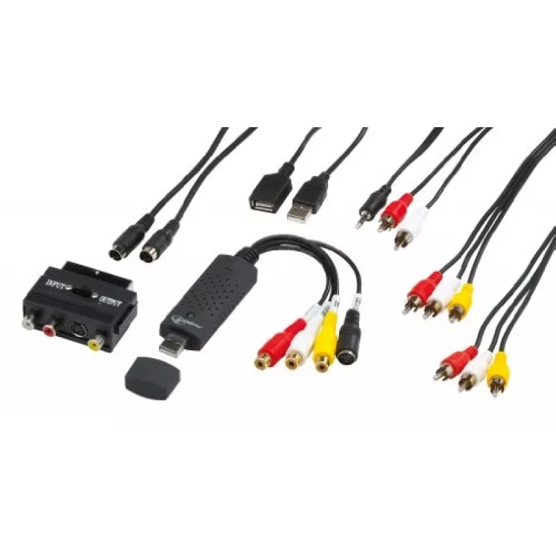 Gembird UVG-002 Audio/Video uztvērējs (Composite Video/Stereo RCA/SCART-S-Video, USB 3.0)