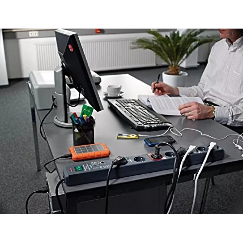 Brennenstuhl 1159490936 pagarinātājs 3 m, 8 kontaktligzdas, antracīts