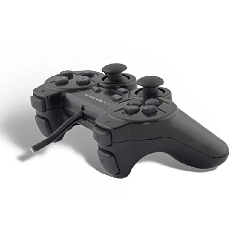Esperanza EG106 spēļu kontrolieris džoistiks PC, PlayStation 2, PlayStation 3, analogais/digitālais, USB 2.0, melns