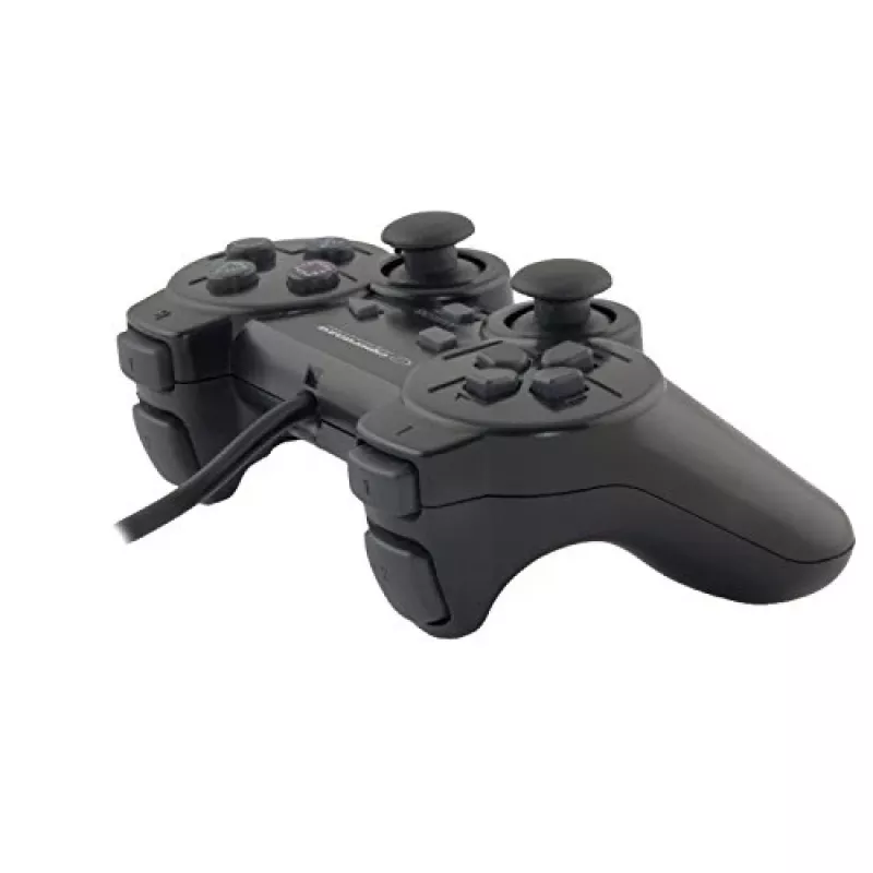 Esperanza EG106 spēļu kontrolieris džoistiks PC, PlayStation 2, PlayStation 3, analogais/digitālais, USB 2.0, melns