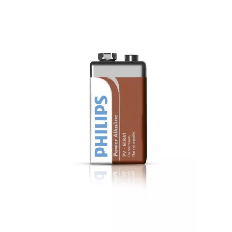 Philips PowerLife sārma baterija 9V (6LR61) – 1 gab.