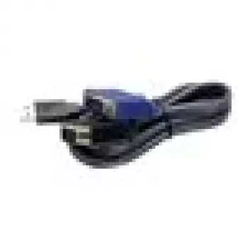 TRENDnet TK-CU10 KVM kabelis - USB Type A, HD-15 (vīrietis) - HD-15 (vīrietis) - 3,1 m - Melns