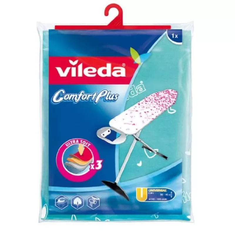 Vileda Comfort Plus gludināmā dēļa pārvalks, sortiments