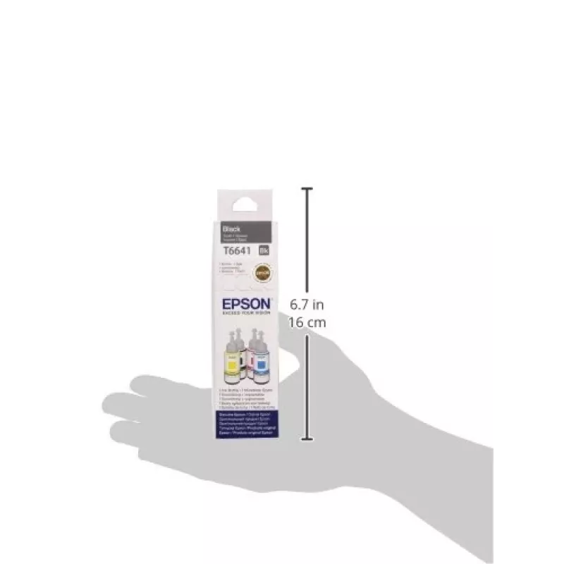 Epson T6641 tintes pudele 70ml Melna
