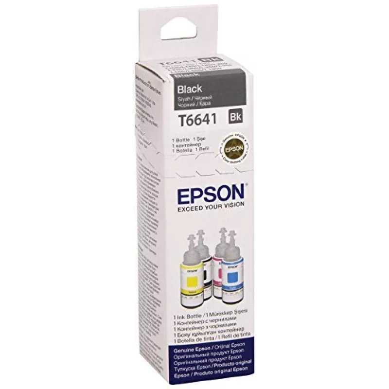 Epson T6641 tintes pudele 70ml Melna