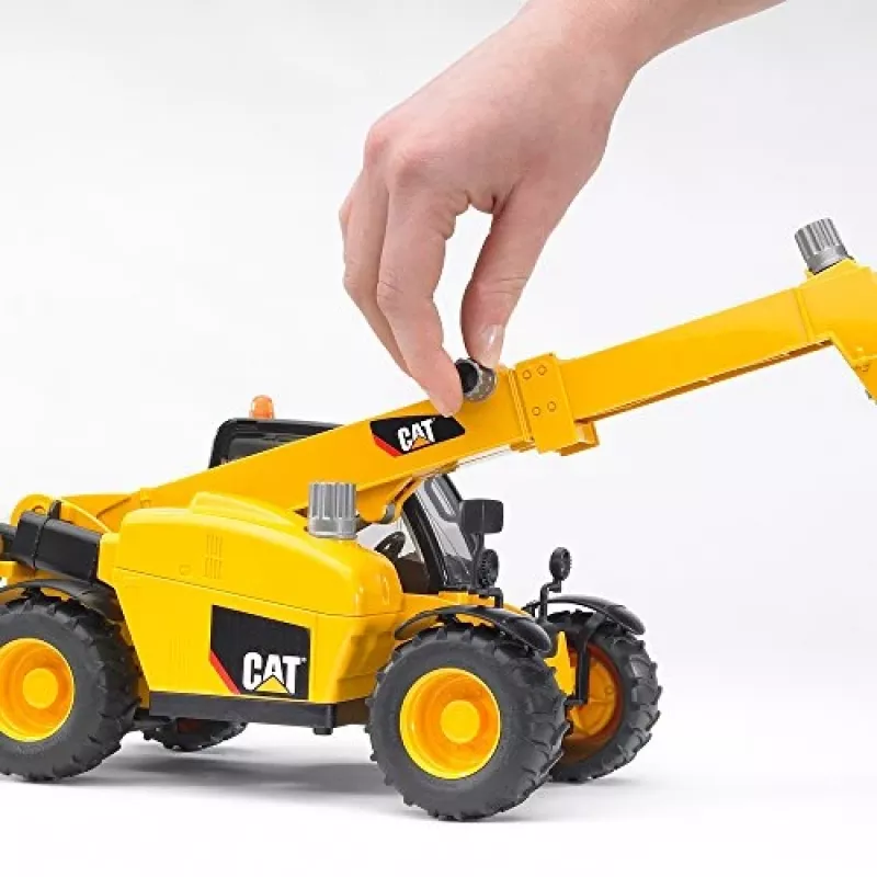 Bruder 02141 Caterpillar Telehandler plastmasas lauksaimniecības un būvniecības rotaļlieta