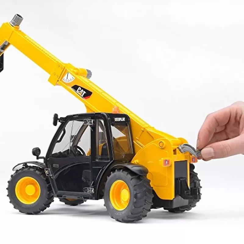 Bruder 02141 Caterpillar Telehandler plastmasas lauksaimniecības un būvniecības rotaļlieta