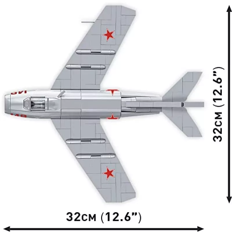 COBI Historical Collection Korejas karš MIG-15 NATO kods Fagot Padomju Reaktīvais Iznīcinātājs