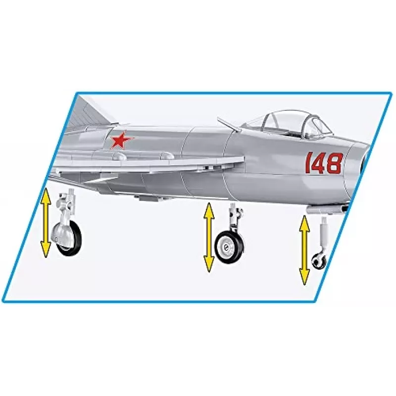 COBI Historical Collection Korejas karš MIG-15 NATO kods Fagot Padomju Reaktīvais Iznīcinātājs