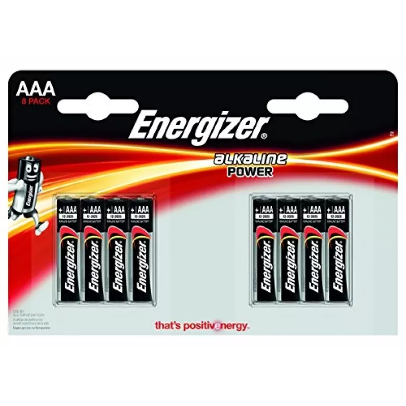 Sārma baterijas AAA Energizer E92 — 8 gab. blisterī