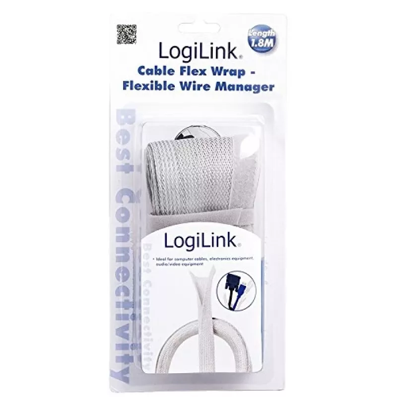 LogiLink KAB0007 Kabeļu saite Pelēka