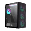 MONTECH X3 X3MESH-BK Melns MIDI Tornis Datora Korpuss Ar Siets Panelis