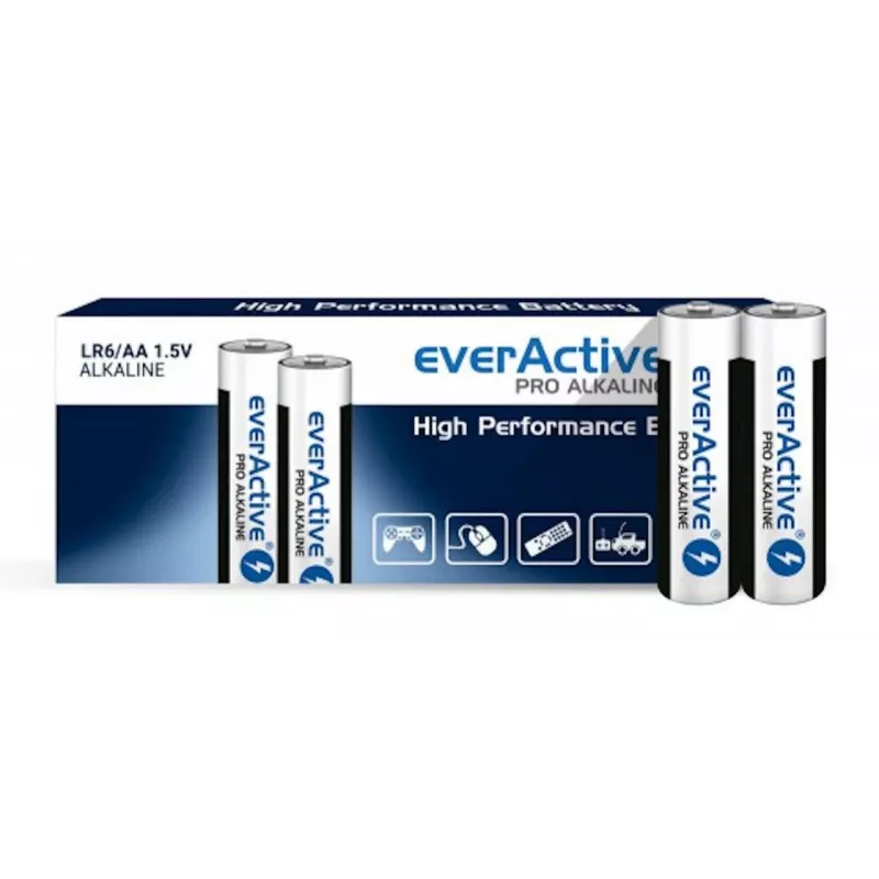 everActive Pro Alkaline LR6 AA sārma baterija LR610PAKPA, 1,5 V (10 gab.)